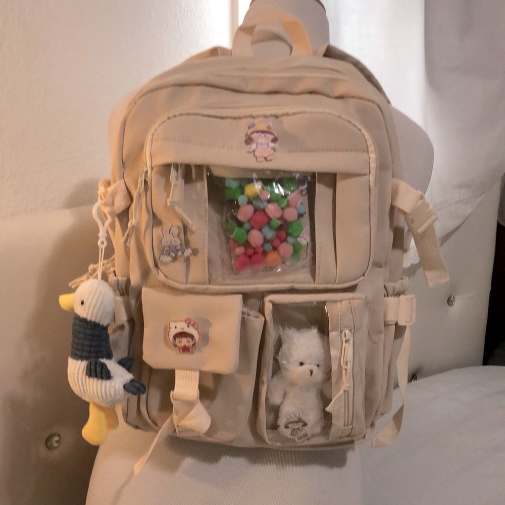 Cute Backpacks Waterproof Multi-Pocket Oxford Cloth School Backpack